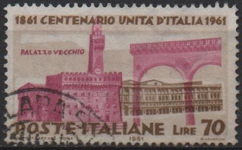 Centenario d' l' Unificación d' Italia, Palacio Vecchio, Florencia