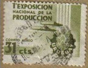 URUGUAY 1956 796 Sello EXPO Producción usado