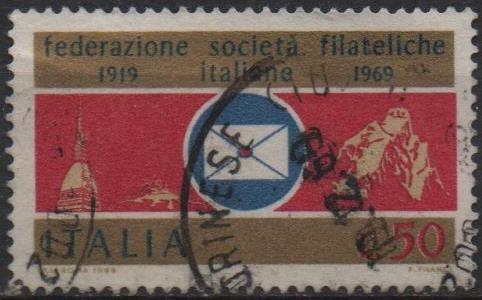 50º Aniv. d' l' Federación italiana d' Sociedades Filatélicas