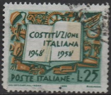 Diez Años d' l' Constitución Italiana
