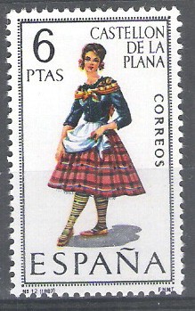 Trajes típicos españoles. Castellon de la Plana.