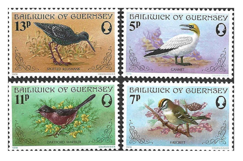 165 -168 - Aves de Guernsey (GUERNSEY)