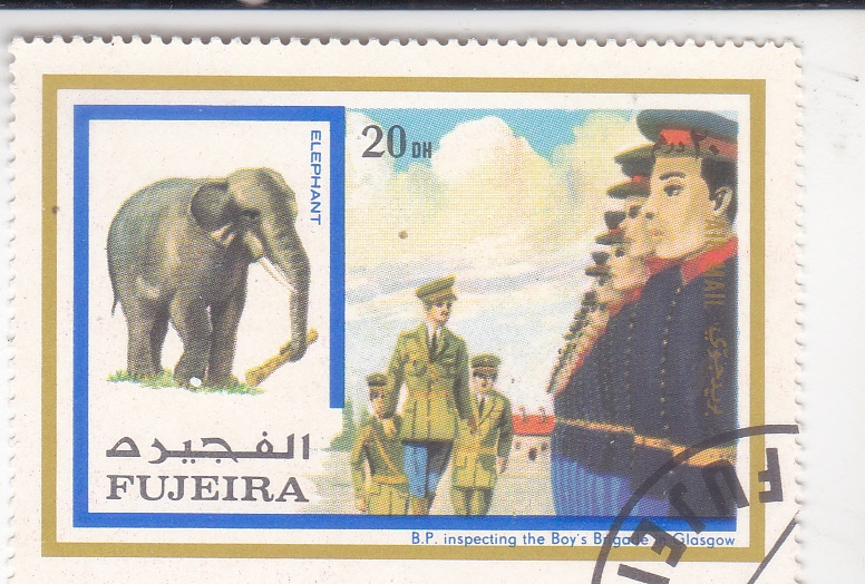 Elefante asiático , Baden-Powell visitó el campamento