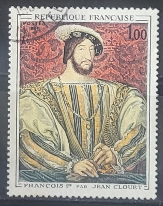 Pintura - Portrait of Francis 1 by Clouet 