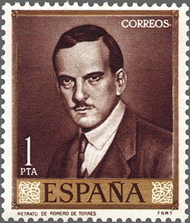ESPAÑA 1965 1661 Sello Nuevo Julio Romero de Torres Retrato