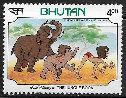 Dibujos animados - Hathi, Baby elephant, Mowgli