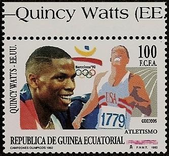 Campeones Olímpicos Barcelona 92 -Atletismo- Quincy Watts - EE.UU.