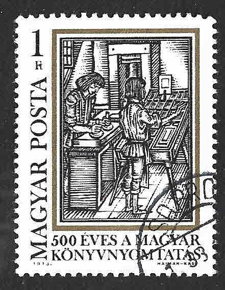 2229 - V Centenario de la Imprenta en Hungría