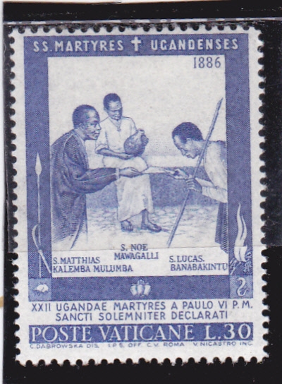 Santificación de los mártires de Uganda