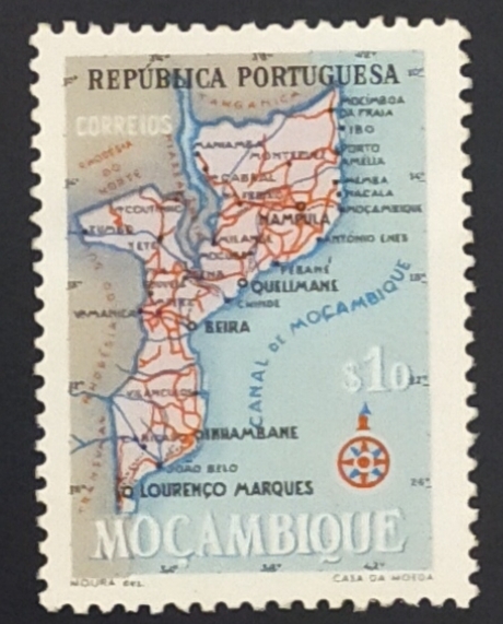 Mapa de Mozambique