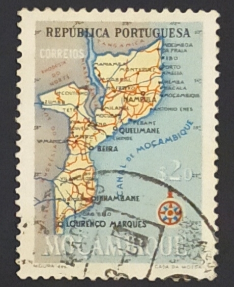 Mapa de Mozambique