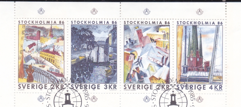 Exposición Internacional de Sellos Stockholmia 86