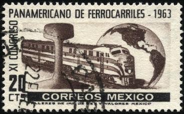 Locomotora diesel. XI Congreso Panamericano de Ferrocarriles en 1963.