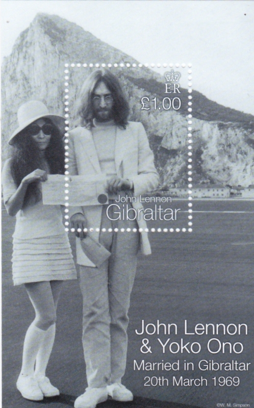 John Lennon & Yoko Ono en Gibraltar