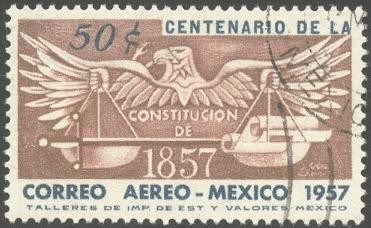 Centenario de la constitución de 1857.