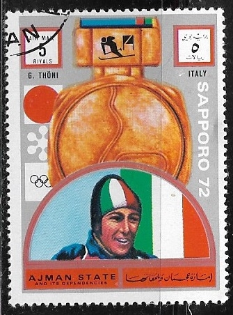 Medallistas juegos olimpicos  Sapporo 72 - Gustav Thöni, Italy