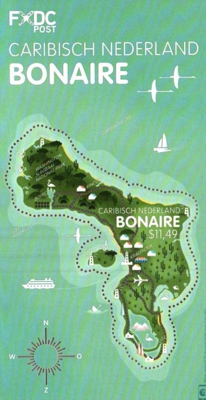 Mapa de la isla Bonaire