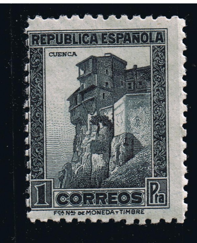 Edifil  nº  673   República Española   Casas colgadas Cuenca