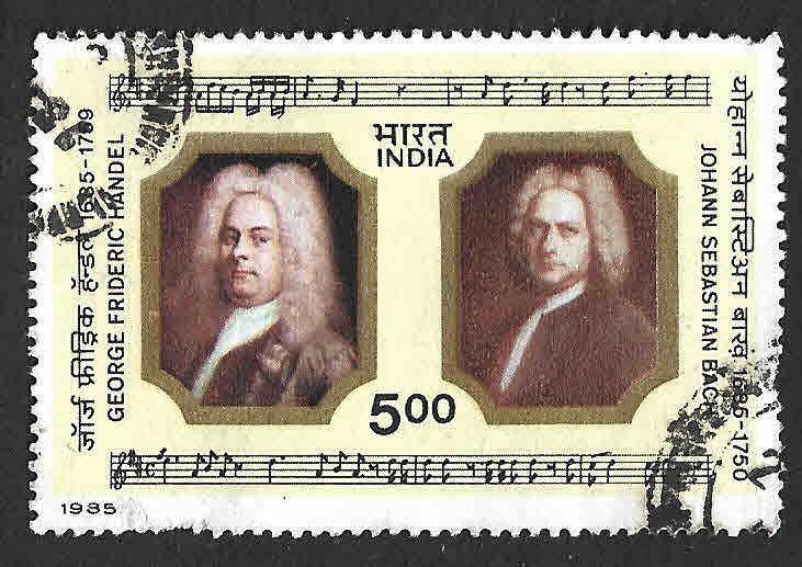 1110 - III Centenario del Nacimiento de los Compositores George Frederick Handel y de Johann Sebasti