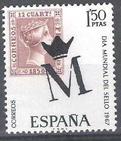 Dia mundial del sello. M coronada, Madrid