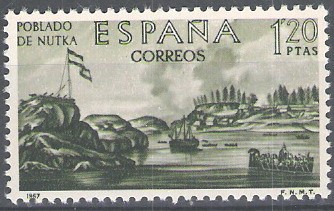 Forjadores de America. Poblado de Nutka.