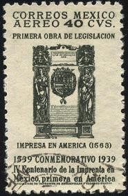 Primera obra de legislación impresa en América en 1563. 400 años de la 1ra. imprenta en México.