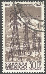 Revolución mexicana 1910 - 1960. Nacionalización de la Industria Eléctrica.