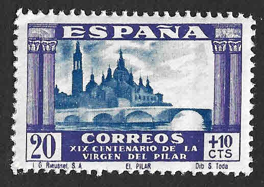 Edif 891 - XIX Centenario de la Aparición de la Virgen del Pilar en Zaragoza