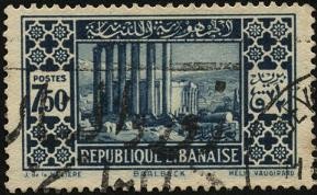 Líbano, Baalbek. Las columnas del templo de Júpiter.