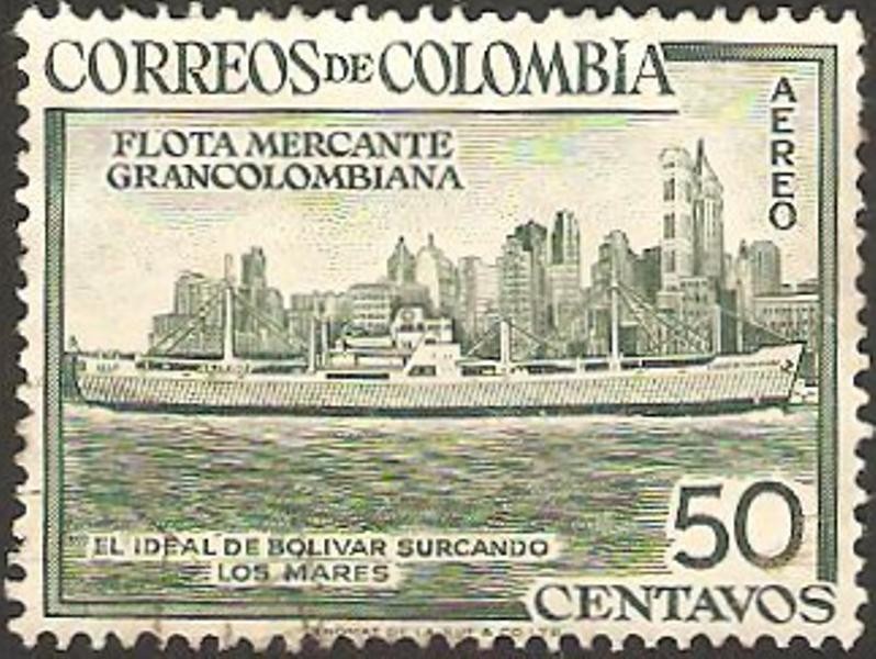 el ideal de bolivar , surcando los mares