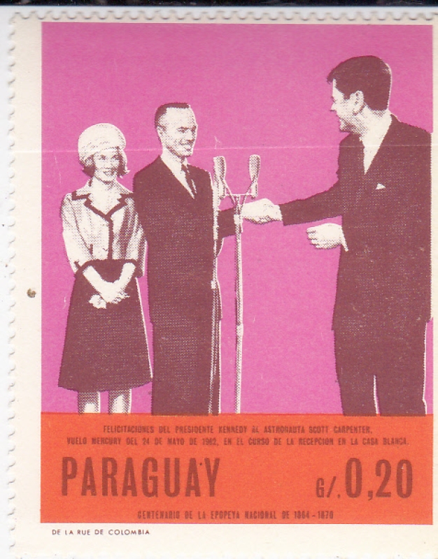 felicitación presidente Kennedy al astronauta Scott Carpenter