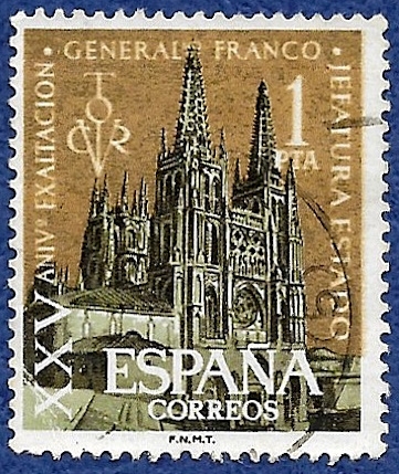 Edifil 1373 XXV Aniversario Jefatura de Estado 1