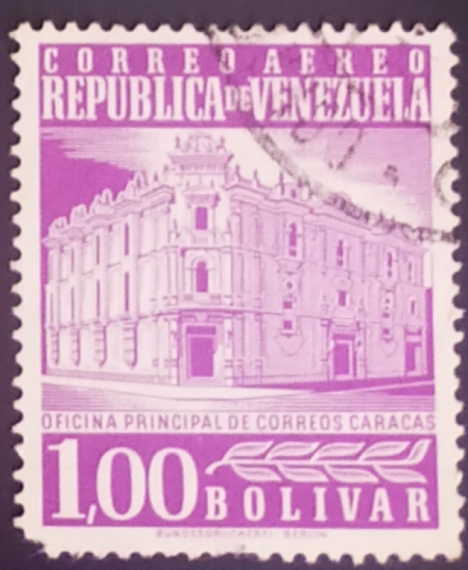 Oficina Correos Caracas. Aereo