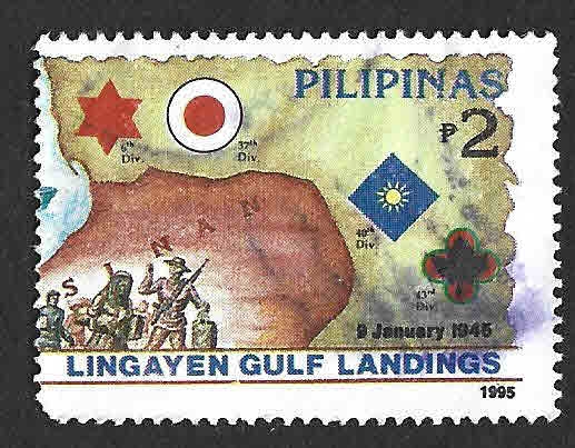 2346b - L Aniversario de los Desembarcos en el Golfo de Lingayen