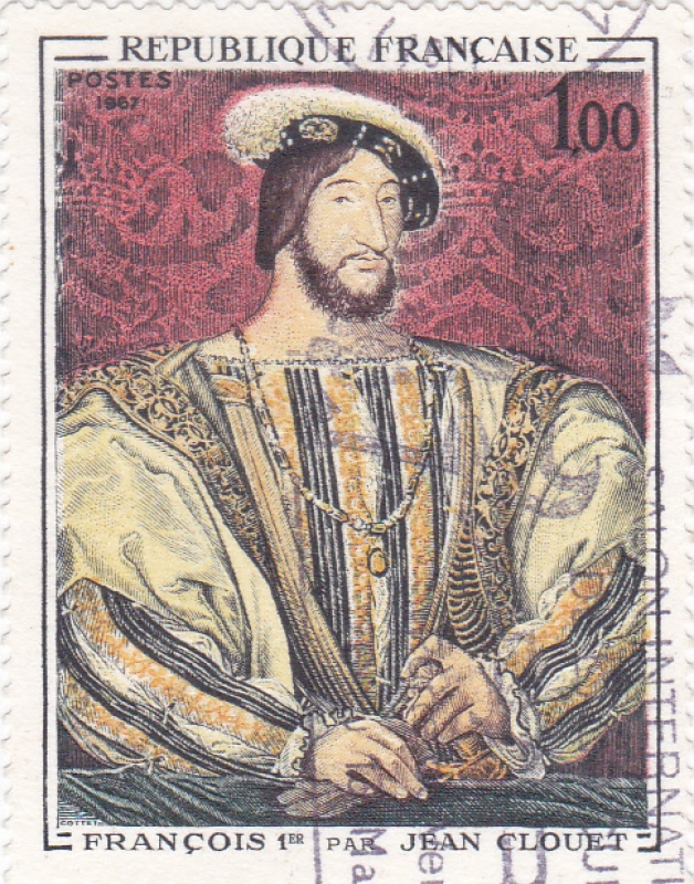 › Retrato de Francisco I (1494-1547) por Clouet (1475-1541)