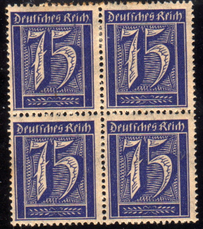 1922 Deutches Reich: cifras