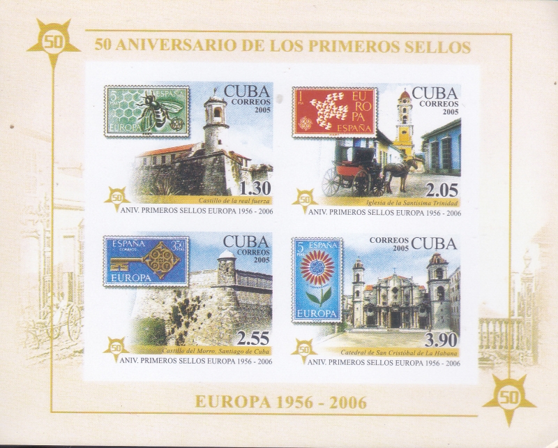 50 aniversario de los primeros sellos 1956-2006