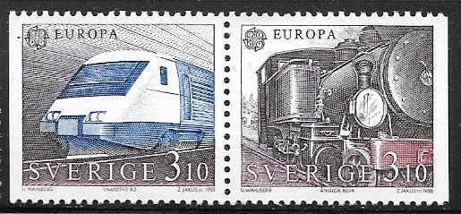     Europa (C.E.P.T.) 1988 - Transport and Communications