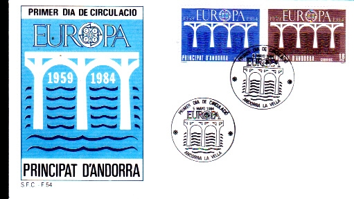 EUROPA CEPT-Puente simbolo de unión