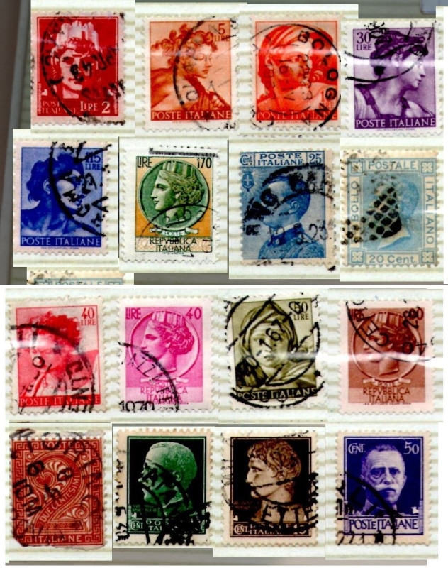 Lote de Sellos de Italia