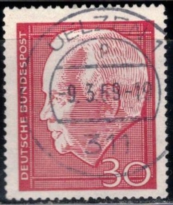 Presidente federal Heinrich L�bke ((1959-1969).     