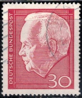 Presidente federal Heinrich L�bke ((1959-1969).     