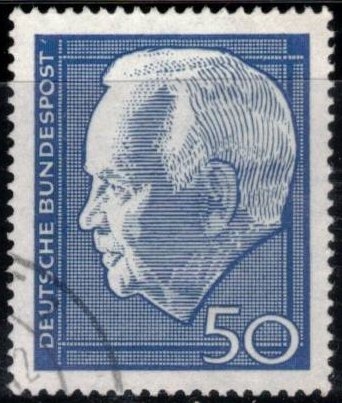 Presidente federal Heinrich L�bke ((1959-1969).     