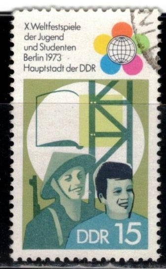 X. Festival Mundial de la Juventud y los Estudiantes en Berlin.