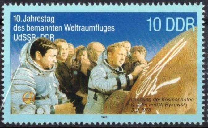 X. Aniv. del vuelo espacial conjunto RDA - URSS.