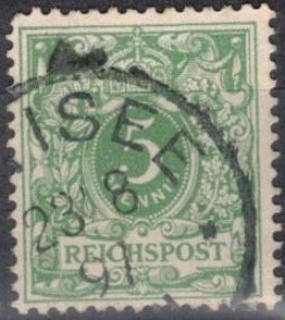 Imperio alem�n-Cifras y escudo imperial.