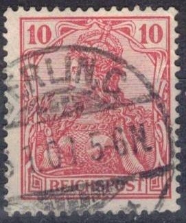 Imperio aleman-Germania con corona imperial.
