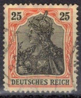 Imperio aleman-Germania con corona imperial.