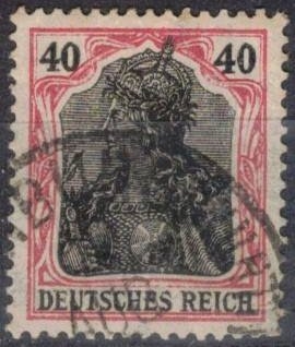 Imperio aleman-Germania con corona imperial.
