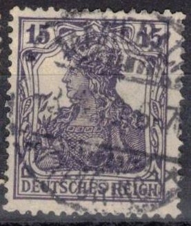 Imperio aleman-Germania con corona imperial.